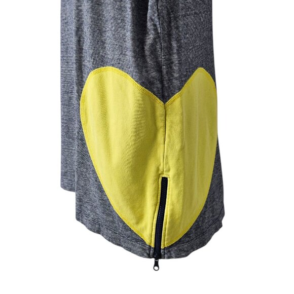 Lisa Todd Heart Long Sleeve Shirt, Rhinestone, Zipper, Pima Cotton, Size large - Picture 2 of 8